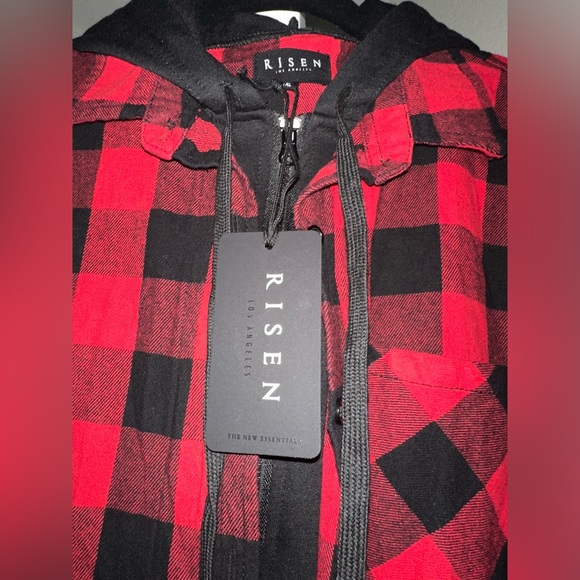 BNWT Risen zip up flannel shacket - Picture 2 of 5